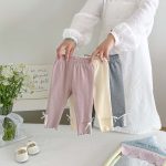 【73-100cm】レギンス ベビー リボン付き スウィート - 画像 (12)