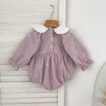 【66-130cm】ワンピースorロンパース 女の子 刺繍 姉妹服 コーデュロイ - 画像 (9)