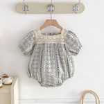 【66-130cm】ロンパースorワンピース ベビー 姉妹服 レトロ - 画像 (4)