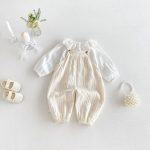 【73-100cm】サロペットorTシャツ ベビー 柔らか ハート - 画像 (3)