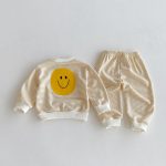 【80-130cm】セットアップ キッズ にこちゃん ボーダー - 画像 (10)
