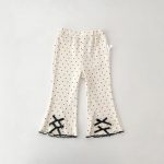 【73-110cm】レギンス リボン付き イチゴ 女の子 パンツ - 画像 (4)