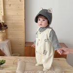 【73-100cm】セットアップ ベビー 英字 ロゴ シンプル - 画像 (8)