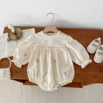 【73-110cm】ロンパースorワンピース ベビー 姉妹服 刺繍 - 画像 (6)