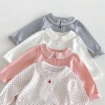 【80-130cm】長袖トップス 女の子 丸襟 フリル かわいい - 画像 (22)