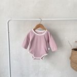 【66-90cm】ロンパース ベビー バイカラー くま ワッペン - 画像 (7)