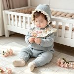 【66-90cm】オールインワン＆帽子 ベビー フリル襟 3色選べる - 画像 (3)