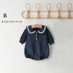 【66-90cm】ロンパース ベビー 折り襟 カジュアル - 画像 (7)