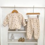 【73-110cm】セットアップ ベビー ワッフル ハート - 画像 (12)