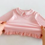 【80-130cm】長袖トップス 女の子 丸襟 フリル かわいい - 画像 (24)