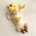 【66-90cm】ロンパース ベビー 可愛い バナナプリント - 画像 (2)