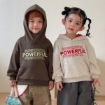 【80-150cm】トップス 女の子 帽子付き 英字 - 画像 (3)