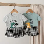 【80-120cm】セットアップ ベビー 恐竜 プリント かわいい - 画像 (9)