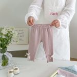 【73-100cm】レギンス ベビー リボン付き スウィート - 画像 (13)