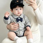 【66-90cm】長袖ロンパース ベビー プリンス 可愛い - 画像 (3)