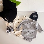 【66-90cm】ロンパース ベビー 柔らかい ドット - 画像 (5)