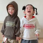 【80-150cm】トップス 女の子 帽子付き 英字 - 画像 (2)