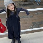 【80-130cm】ワイドサロペット 女の子 ワークテイスト 無地 - 画像 (15)