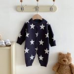 【66-90cm】ロンパース ベビー ニット カートゥーン柄 - 画像 (13)