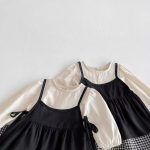 【66-120cm】ロンパースorワンピース ベビー キャミ格子柄 - 画像 (14)