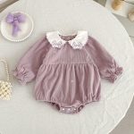 【66-130cm】ワンピースorロンパース 女の子 刺繍 姉妹服 コーデュロイ - 画像 (4)