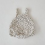 【66-90cm】ロンパース ベビー リブプリント サロペット - 画像 (18)