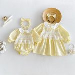 【66-130cm】ロンパースorワンピース 女の子 姉妹服 レース おしゃれ - 画像 (5)
