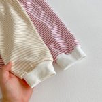 【80-130cm】セットアップ キッズ にこちゃん ボーダー - 画像 (17)