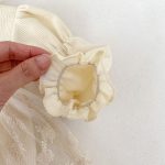 【66-90cm】ロンパース ベビー ワッフル レースフリル - 画像 (10)