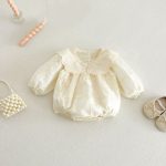 【66-90cm】ロンパース ベビー プリンセス クリーム - 画像 (7)
