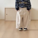 【80-150cm】パンツ キッズ 無地 ベーシック - 画像 (6)