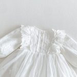 【66-90cm】ロンパース ベビー フリル メッシュ - 画像 (12)