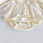 【66-90cm】ロンパース ベビー ダブル 蝶結び - 画像 (12)
