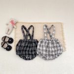【66-90cm】サロペット ベビー チェック カジュアル - 画像 (4)