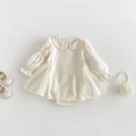 【66-90cm】ロンパース ベビー プリンセス リボン - 画像 (2)