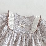 【66-90cm】ロンパース ベビー フラワー フリル - 画像 (14)