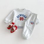 【80-130cm】セットアップ キッズ フェイクレイヤード カジュアル - 画像 (6)