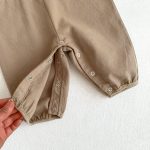 【66-100cm】サロペット ベビー ポケット付き 無地 - 画像 (14)