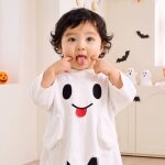 【73-120cm】トップス ハロウィン ゴースト ゆったり 可愛い - 画像 (5)