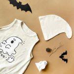 【66-90cm】ロンパース ベビー ハロウィン ゴースト プリント - 画像 (9)