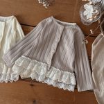 【73-110cm】カーディガン 女の子 柔らかリブ シンプル - 画像 (5)