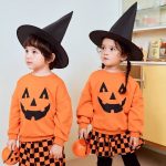 【80-120cm】セットアップ キッズ ハロウィン かぼちゃ - 画像 (2)