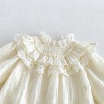 【66-90cm】ロンパース ベビー フリル襟 プリンセス - 画像 (10)