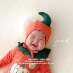【66-90cm】ロンパース ベビー ハロウィン 可愛い カボチャ柄 - 画像 (6)