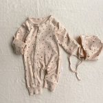 【66-90cm】ロンパース ベビー 韓国風 ナチュラル 小花 - 画像 (6)