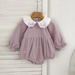 【66-130cm】ワンピースorロンパース 女の子 刺繍 姉妹服 コーデュロイ - 画像 (8)