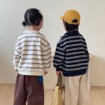【80-150cm】トップス キッズ ボーダー ポロシャツ - 画像 (11)