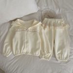 【73-110cm】カーディガンorパンツ 女の子 ウサギ 帽子付き - 画像 (3)