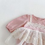 【66-90cm】ロンパース ベビー レイヤード レース - 画像 (8)