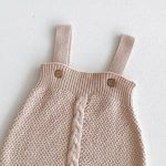【66-100cm】サロペットパンツ ベビー ニット 無地 - 画像 (8)